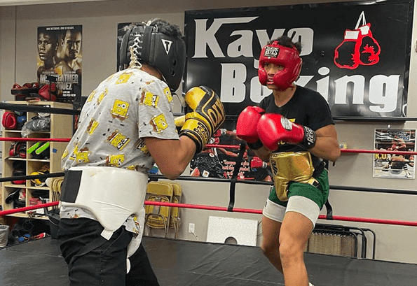 Chris training boxing